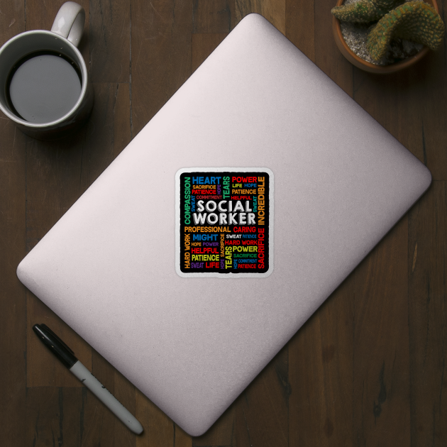 Social Work Month Social Worker Gift by 2blackcherries